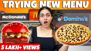 Eating Only NEW Items from Famous Food Brands  Foodie We Challenge