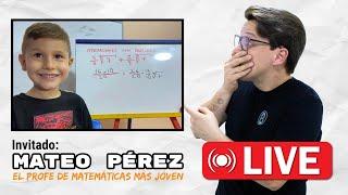 MATEO PÉREZ: EL PROFE DE MATEMÁTICAS MÁS JOVEN  #matematicas #entrevista