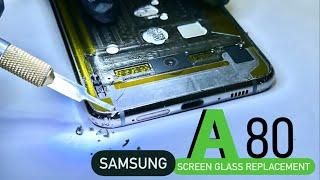 Samsung a80 display glass replacement / A80 screen glass replacement