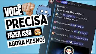 COMO criar MENSAGENS de BOAS VINDAS automática para seu servidor | Discord: Koya Bot