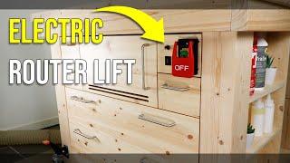 The best workbench upgrade, a Router Table Cabinet. See how I built it!