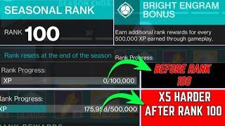 The Seasonal XP RANK System CHANGES Are UNFORGIVABLE | Once YOU Achieve RANK 100 Just STOP | Echoes