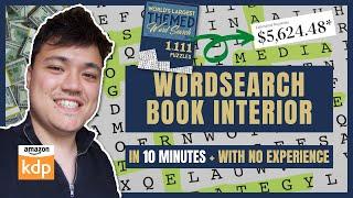 Create A Word Search Book FAST using only FREE software for Amazon KDP #lowcontentbooks #amazonkdp