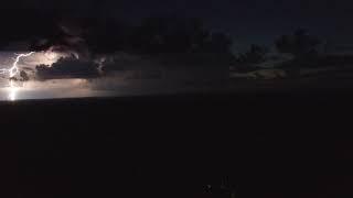 Beautiful Lightning Bolt from a distant storm seen from my drone.