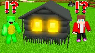 How JJ and Mikey Found Scariest House Head in Minecraft - Maizen?!