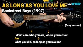 As Long As You Love Me - Backstreet Boys (1997) - Easy Guitar Chords Tutorial with Lyrics