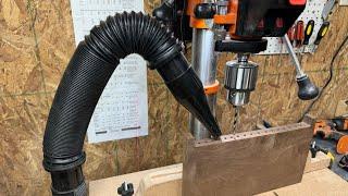 Powertec Flexible Dust Hose Review - Drill Press and Router Dust Collection