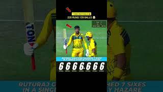 Ruturaj Gaikwad 7 Sixes #shorts #ruturajgaikwad #cricket