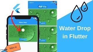 Water drop effect in Flutter