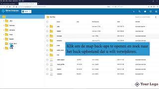 Een back upbestand verwijderen uit uw DirectAdmin