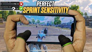 SPRINT SENSITIVITY Guide for Fast Movement | Best sprint Sensitivity | BGMI/PUBG Mobile