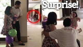 Mommy Vicki and Daddy Hayden is Home and Surprised Scarlet Snow Belo