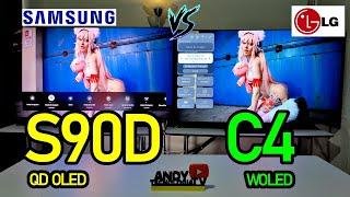 SAMSUNG S90D vs LG C4: QD OLED vs WOLED / 144Hz / VRR / Dolby Vision / HDMI 2.1