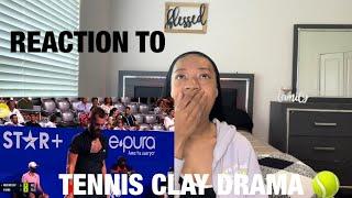 REACTION TO TENNIS CLAY COURT DRAMA! (NICK KYRGIOS, BENOIT PAIRE)