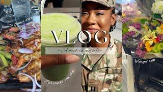 WEEKLY VLOG | dinner date + pool day + running errands + army life