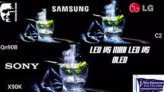 SONY X90K VS SAMSUNG Q90B VS LG C2.  LED VS MINI LED VS OLED!