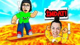 ROBLOX THE FLOOR IS LAVA | YERDE LAV VAR | KAÇ ! | LAL GAMES