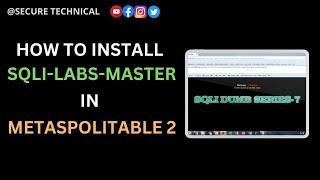 How to install  sqli master labs in metasploitable 2 #cybersecurity #training #how