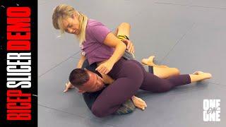 Laura Sanko MMA Demo | Bicep Slicer