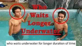 Who Waits Longer Underwater | Comedy | BhushanDroid