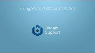 Fixing WordPress permissions