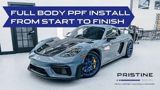 New PORSCHE  Cayman GT4 RS Full Body PPF from Start to Finish!️️#PaintProtectionFilm #CarCare