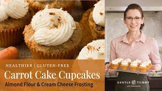 BEST Healthier Gluten-Free Carrot Cake Cupcakes Recipe