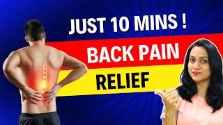 10 Effective Yoga poses for BACK PAIN RELIEF | Lower Back Stretches | Fitness Routine