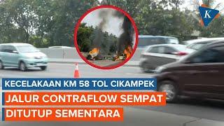 Kecelakaan Beruntun di Tol Cikampek, Contraflow Sempat Ditutup Sementara, Kini Dibuka Lagi