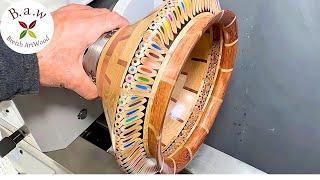 Blending ART & ENGINEERING  -A UNIQUE Woodturning Technique I DEVELOPED