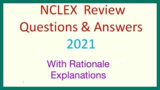 MOST ASKED NCLEX Questions & Answers 2021