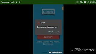 How to solve service is not available in lite star 100%sure and play pubg discription