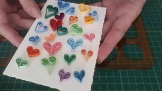 Quilling heart, DIY paper project, How to make quilling, for beginner quilling, quilling  tutorial