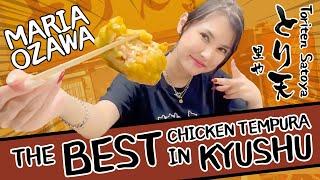 Maria Ozawa | Trying the BEST Chicken Tempura at Oita Prefecture in Kyushu とり天 里や