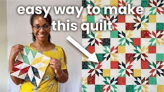 Scrappy Hunter Star Quilt Tutorial  Make This Complicated-Looking Pattern EASY With HST's