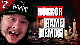 Playing Scary Horror Game demos  LIVE