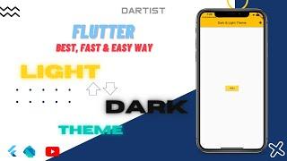 Flutter Tutorial - Flutter Dark Mode Switch - Light & Dark Theme [2022] For Android & iOS