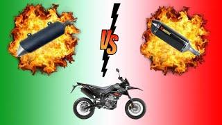 Aprilia SX 125 (2019) Fake Akrapovič VS Original EXHAUST SOUND!