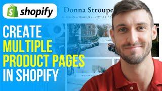 How to Create Multiple Product Pages in Shopify (2024) Easy