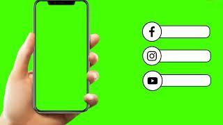 Green Screen Social Media Icons || Green Background Social Media Icons || Social Media Icons