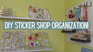 Etsy Sticker Shop Organization | DIY Sticker Shop Organization | Behind The Scenes of an Etsy Shop