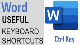 Microsoft Word Tutorials I Computer Keyboard Shortcuts Ctrl (A-Z)