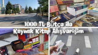 1000 TL Bütçe İle Kaynak Kitap Alışverişim || Sesli Alışveriş Vlog