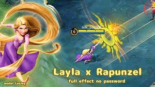 Skin Script Layla x Rapunzel - Skin Zenith Mobile Legends