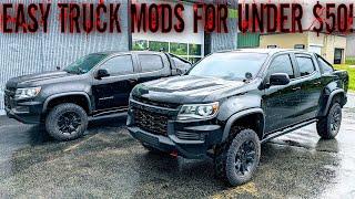 2 AWESOME and EASY Chevy Colorado MODS for UNDER 50 dollars!