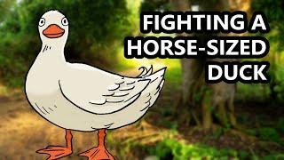 Would you Rather Fight a Horse-sized Duck or 100 Duck-sized Horses in D&D 5e?