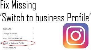 Instagram Contact Button (Fix missing Switch to Business Profile button)