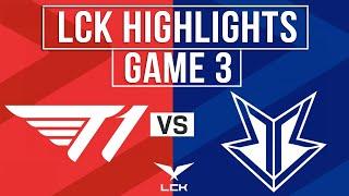 T1 vs BRO Highlights Game 3 | LCK 2024 Summer | T1 vs OKSavingsBank BRION