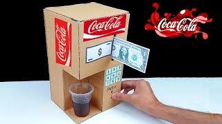 How to Make Coca Cola Fountain Machine from Cardboard at Home