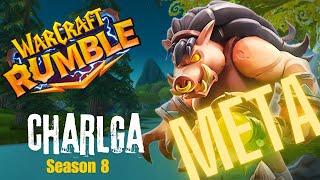 Warcraft Rumble PvP : Charlga the best hero for Turtle deck Meta 14k+ ( Rocket Twers / Bounty hunt )